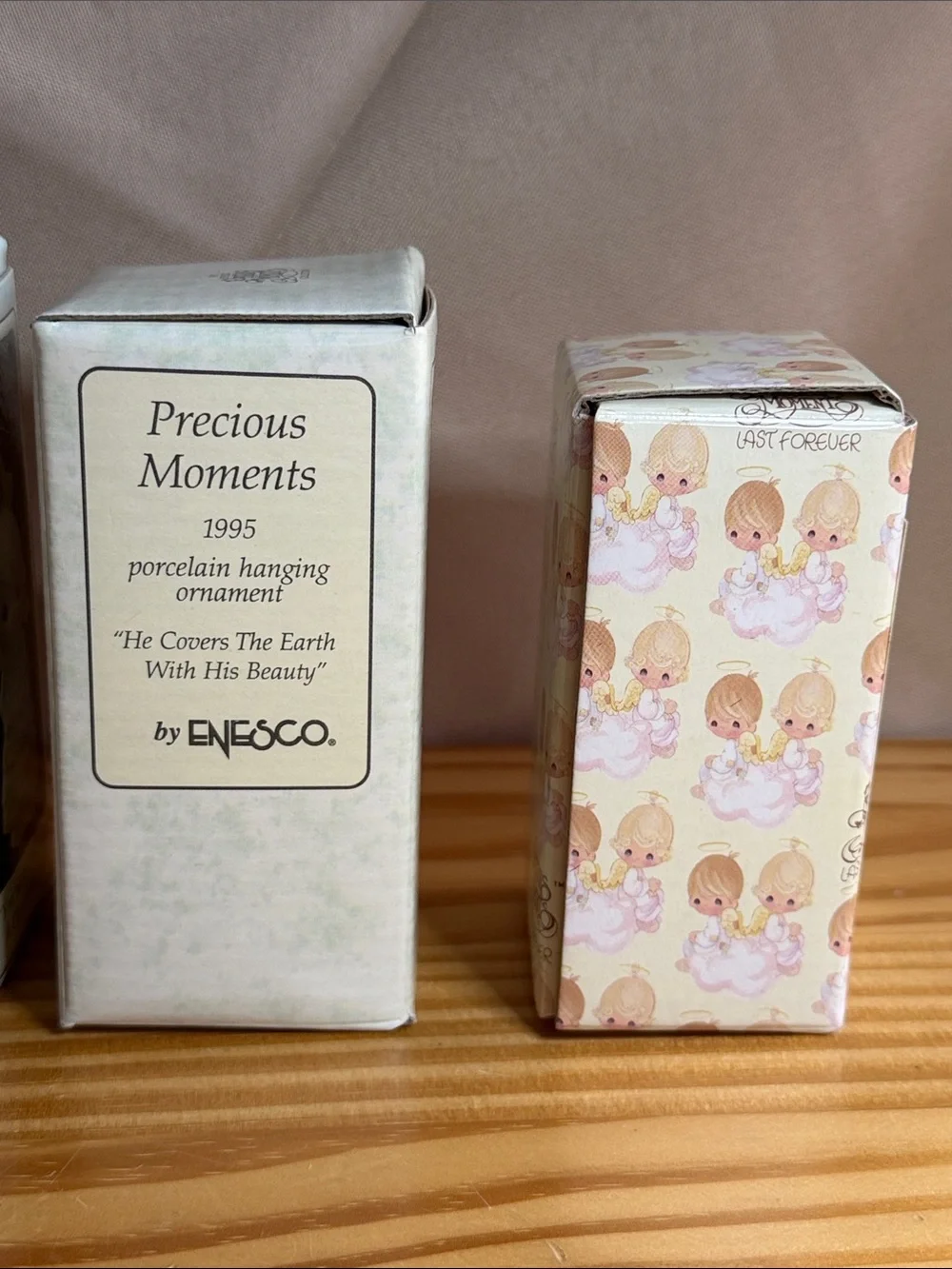 Vintage Precious Moments Christmas Ornament Lot (4-Piece Set) 1993-1997 NIB